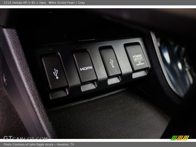 White Orchid Pearl / Gray 2016 Honda HR-V EX-L Navi