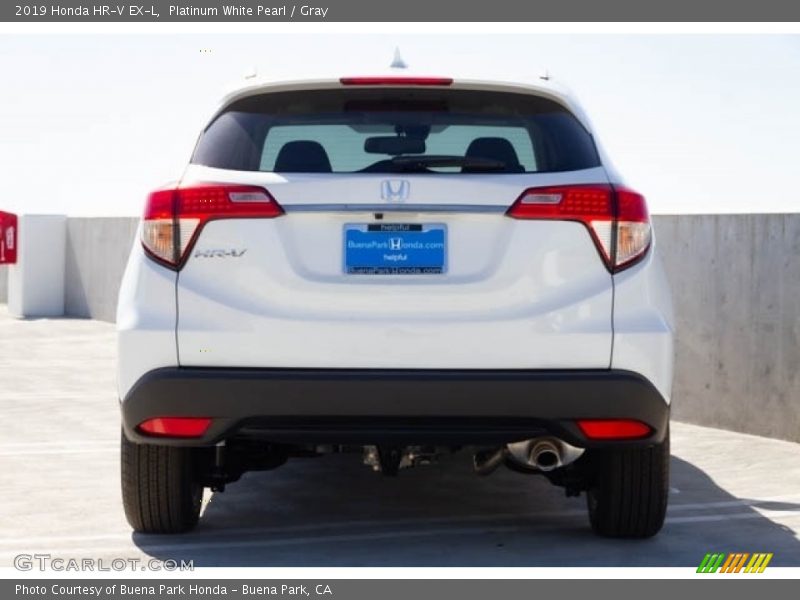 Platinum White Pearl / Gray 2019 Honda HR-V EX-L