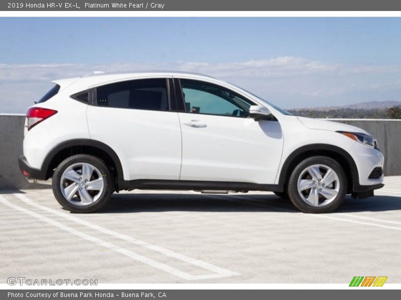 Platinum White Pearl / Gray 2019 Honda HR-V EX-L