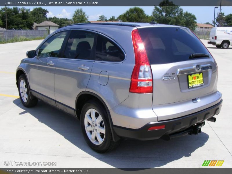 Whistler Silver Metallic / Black 2008 Honda CR-V EX-L