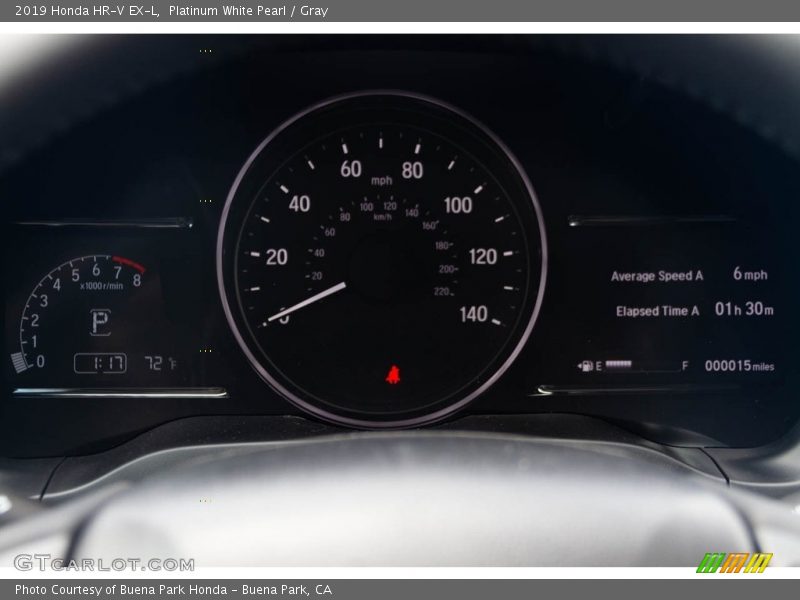 Platinum White Pearl / Gray 2019 Honda HR-V EX-L