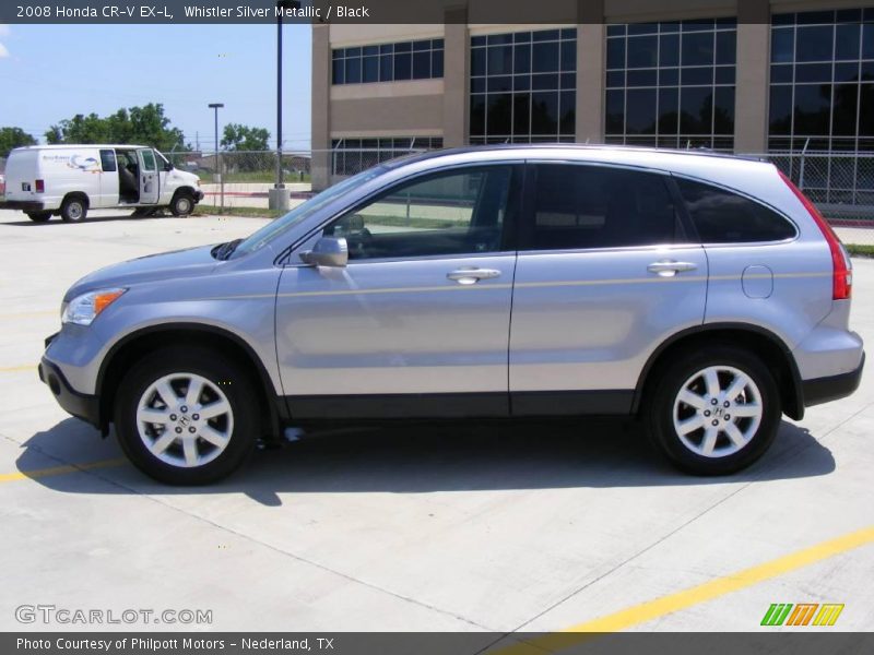 Whistler Silver Metallic / Black 2008 Honda CR-V EX-L