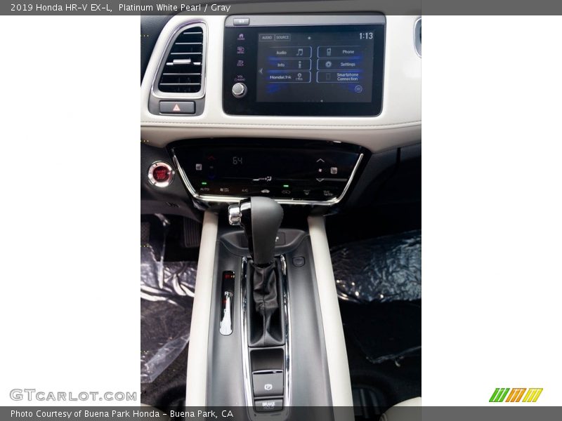 Platinum White Pearl / Gray 2019 Honda HR-V EX-L