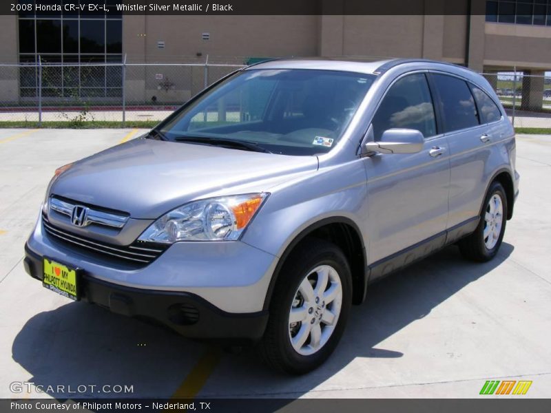 Whistler Silver Metallic / Black 2008 Honda CR-V EX-L
