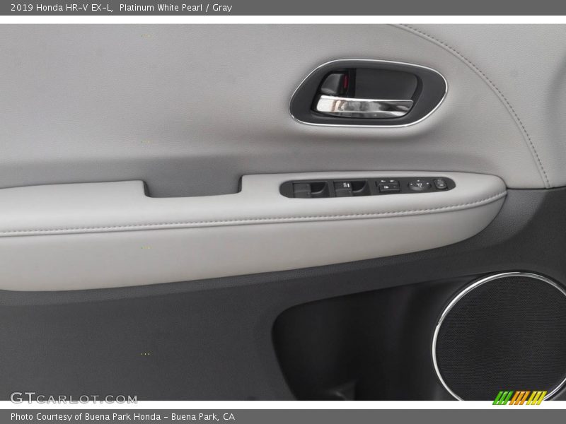 Platinum White Pearl / Gray 2019 Honda HR-V EX-L