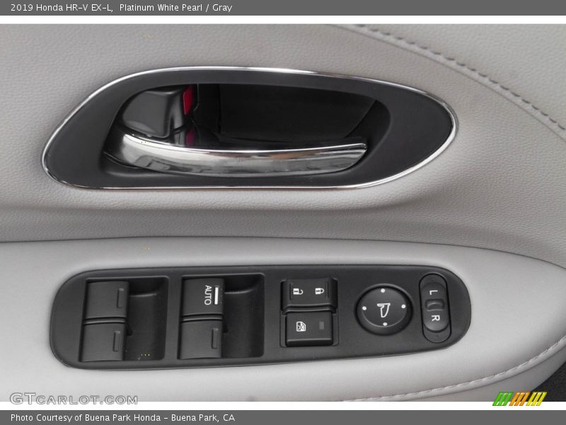 Platinum White Pearl / Gray 2019 Honda HR-V EX-L
