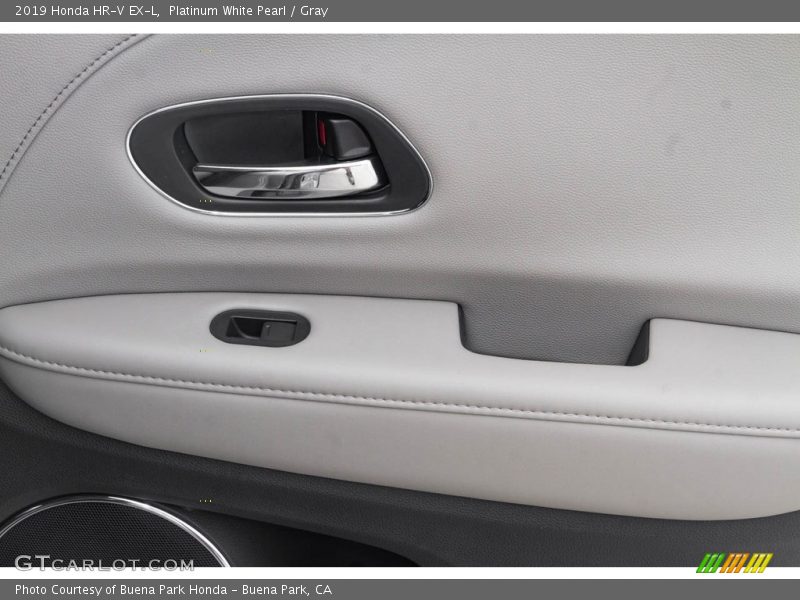 Platinum White Pearl / Gray 2019 Honda HR-V EX-L