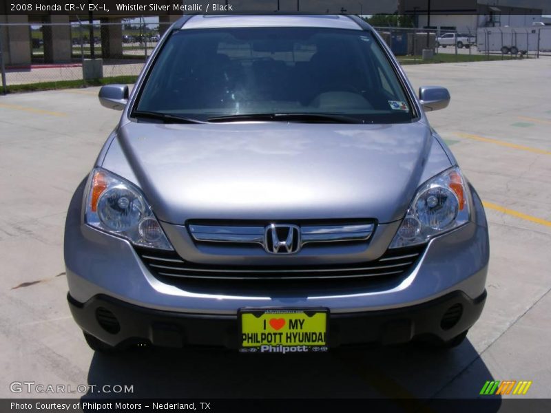 Whistler Silver Metallic / Black 2008 Honda CR-V EX-L