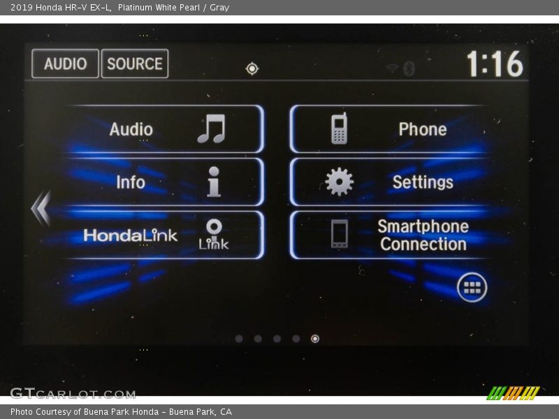 Platinum White Pearl / Gray 2019 Honda HR-V EX-L