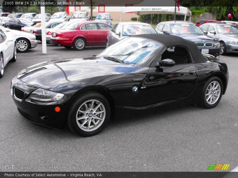 Jet Black / Black 2005 BMW Z4 2.5i Roadster