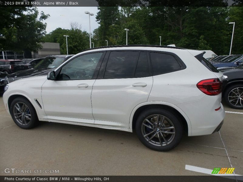 Alpine White / Black 2019 BMW X3 M40i