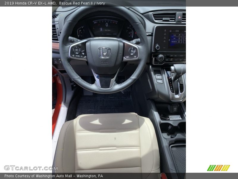 Basque Red Pearl II / Ivory 2019 Honda CR-V EX-L AWD