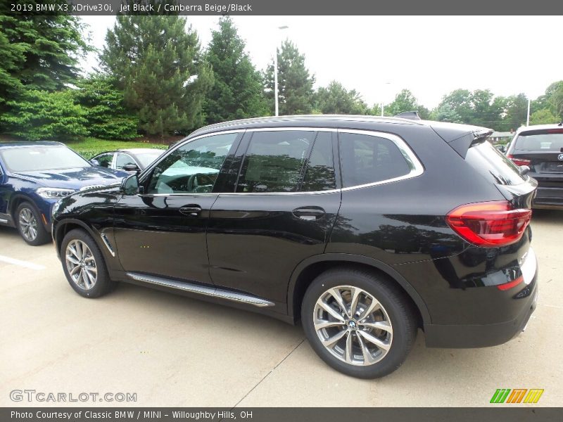 Jet Black / Canberra Beige/Black 2019 BMW X3 xDrive30i