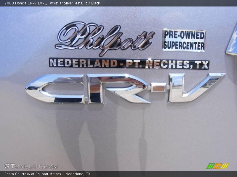 Whistler Silver Metallic / Black 2008 Honda CR-V EX-L