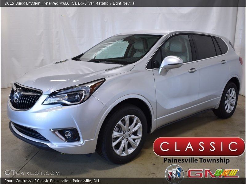 Galaxy Silver Metallic / Light Neutral 2019 Buick Envision Preferred AWD