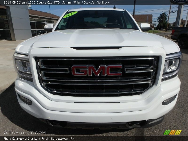 Summit White / Dark Ash/Jet Black 2018 GMC Sierra 1500 Double Cab 4WD