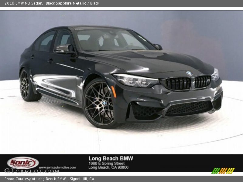Black Sapphire Metallic / Black 2018 BMW M3 Sedan