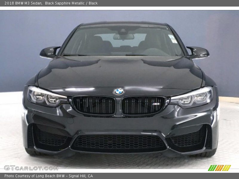 Black Sapphire Metallic / Black 2018 BMW M3 Sedan
