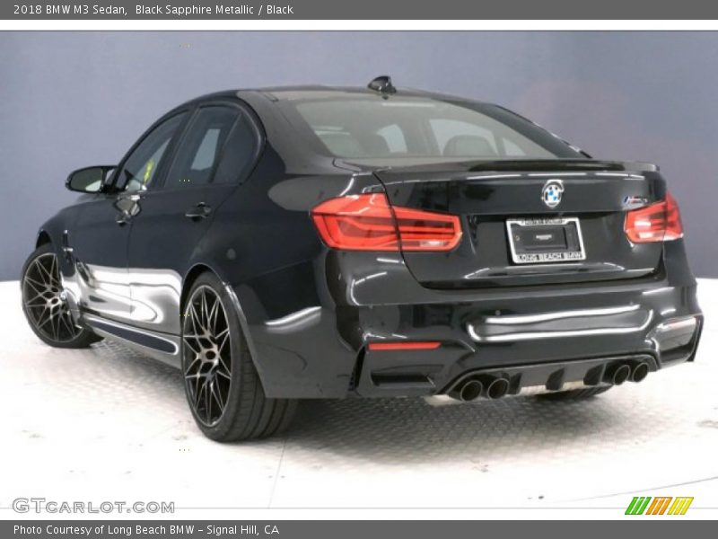 Black Sapphire Metallic / Black 2018 BMW M3 Sedan