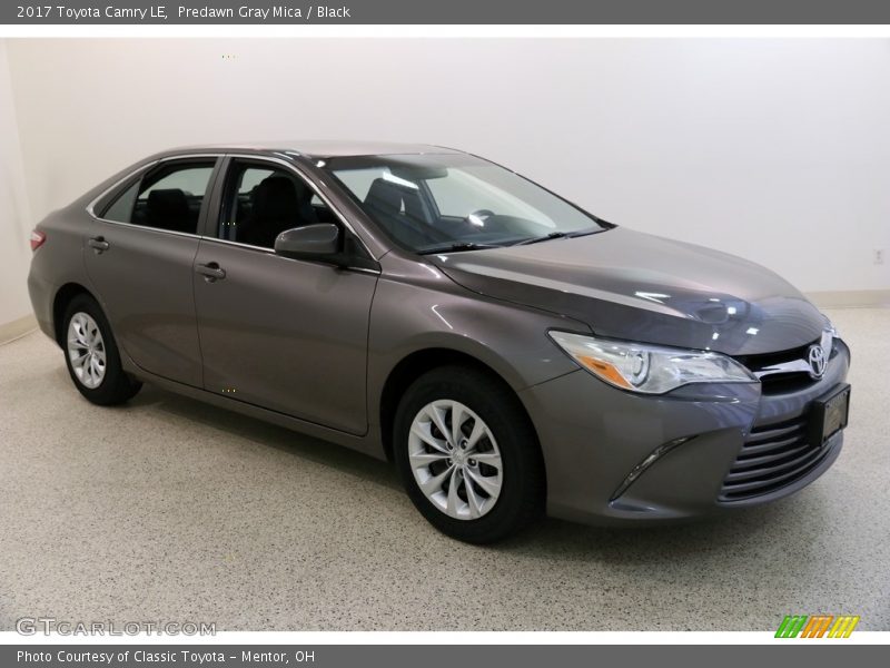 Predawn Gray Mica / Black 2017 Toyota Camry LE