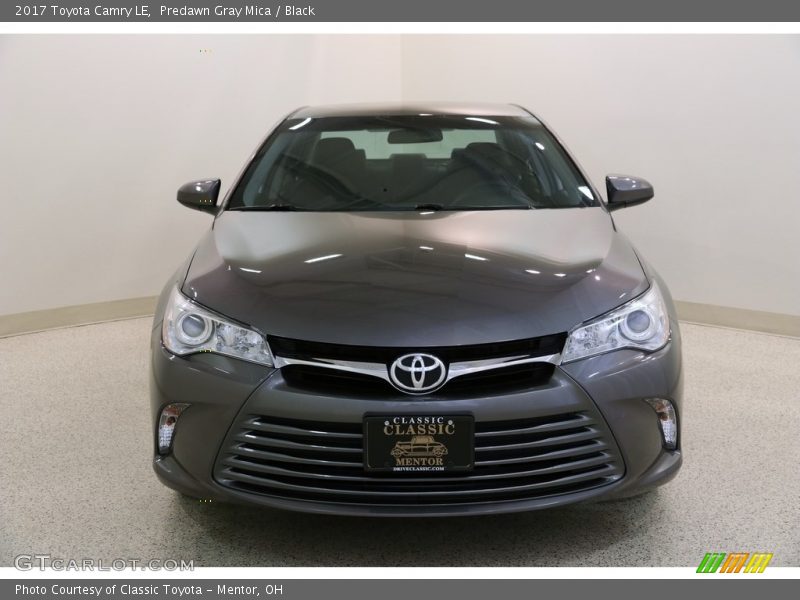 Predawn Gray Mica / Black 2017 Toyota Camry LE
