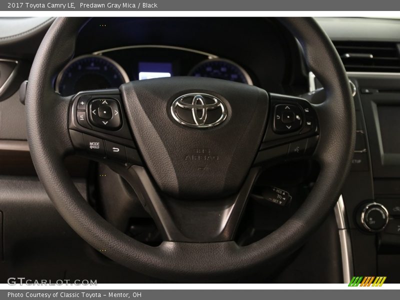 Predawn Gray Mica / Black 2017 Toyota Camry LE