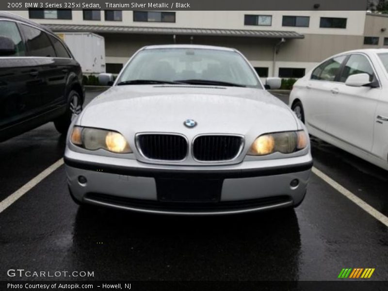 Titanium Silver Metallic / Black 2005 BMW 3 Series 325xi Sedan