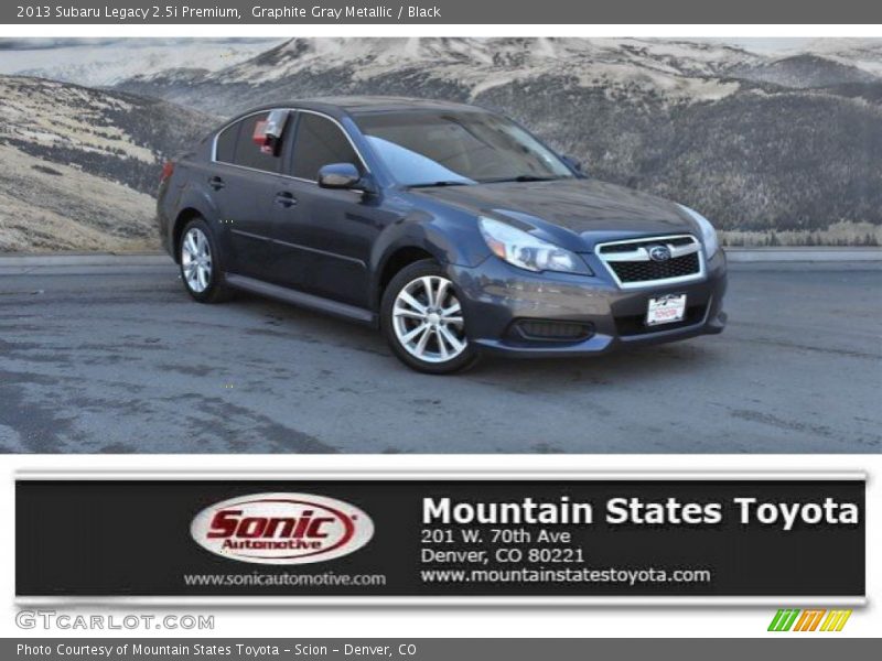 Graphite Gray Metallic / Black 2013 Subaru Legacy 2.5i Premium