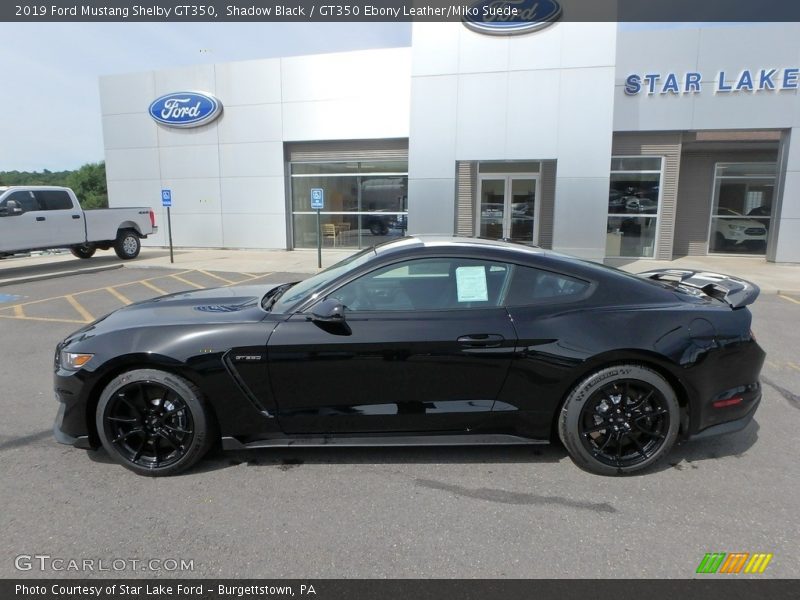 Shadow Black / GT350 Ebony Leather/Miko Suede 2019 Ford Mustang Shelby GT350