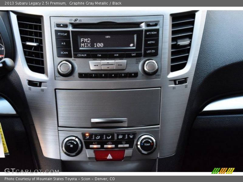 Graphite Gray Metallic / Black 2013 Subaru Legacy 2.5i Premium