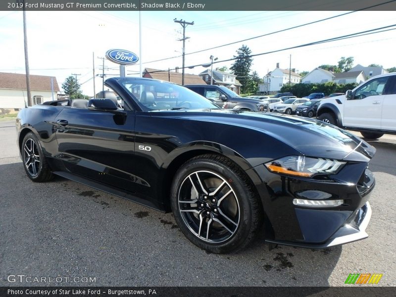 Front 3/4 View of 2019 Mustang GT Premium Convertible