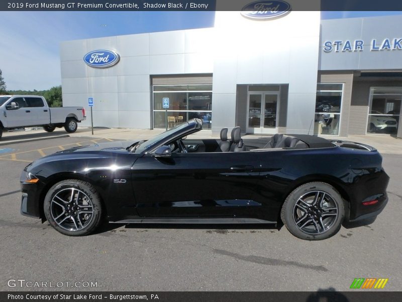 Shadow Black / Ebony 2019 Ford Mustang GT Premium Convertible