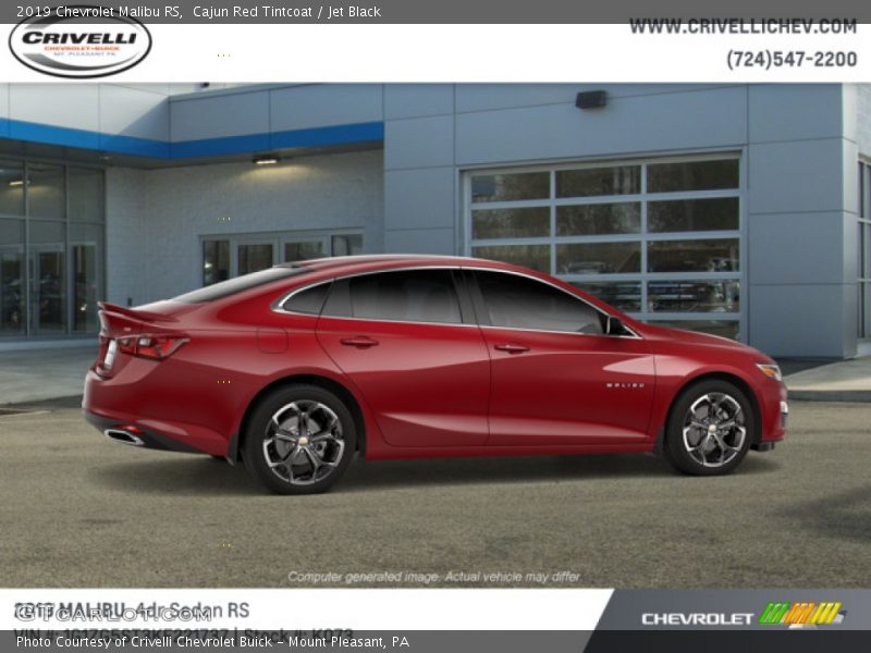 Cajun Red Tintcoat / Jet Black 2019 Chevrolet Malibu RS
