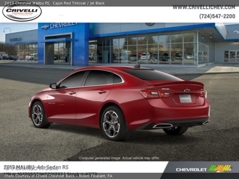 Cajun Red Tintcoat / Jet Black 2019 Chevrolet Malibu RS