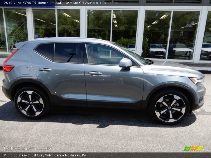Osmium Grey Metallic / Oxide Red 2019 Volvo XC40 T5 Momentum AWD
