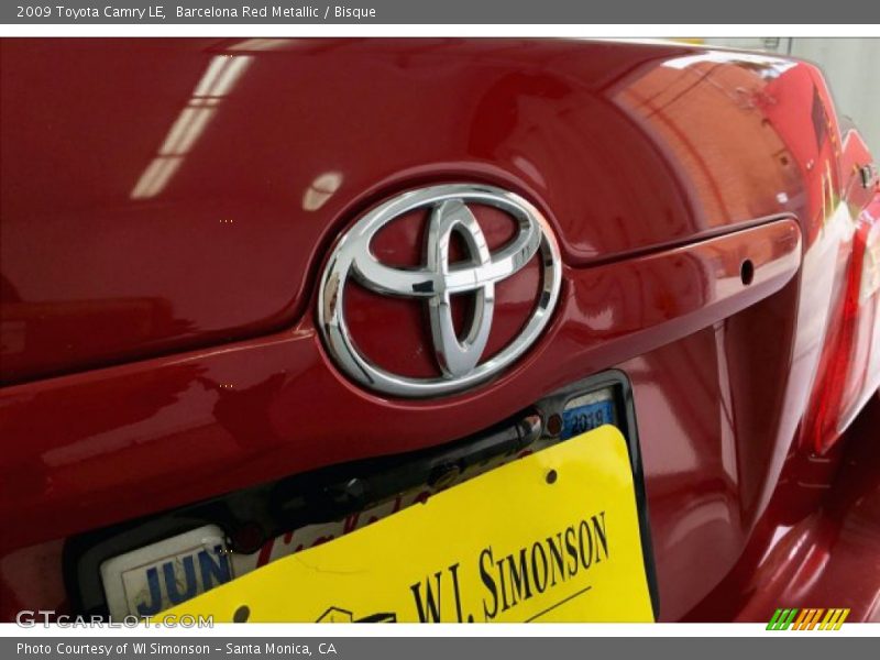 Barcelona Red Metallic / Bisque 2009 Toyota Camry LE