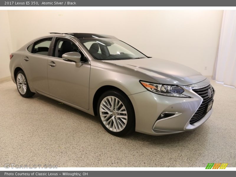 Atomic Silver / Black 2017 Lexus ES 350
