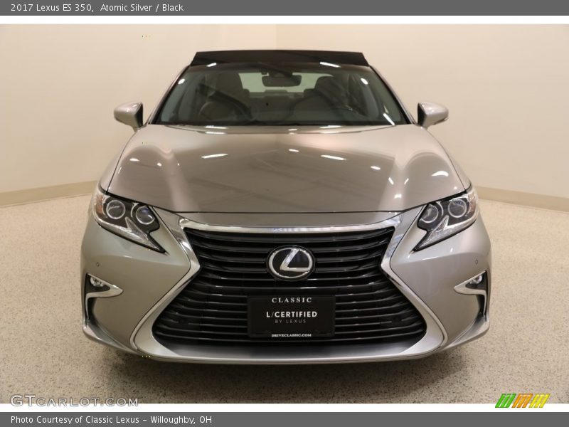 Atomic Silver / Black 2017 Lexus ES 350