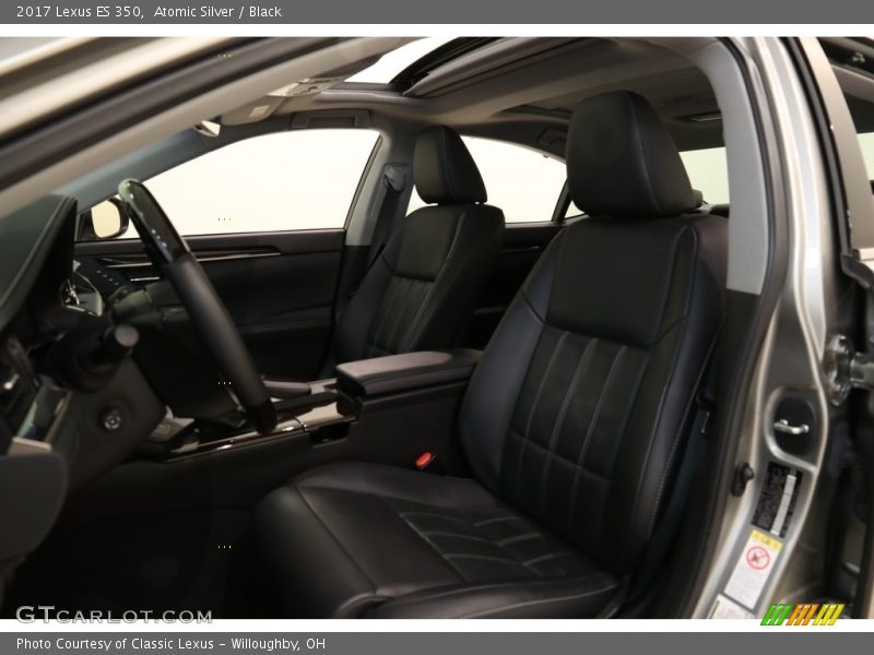 Atomic Silver / Black 2017 Lexus ES 350