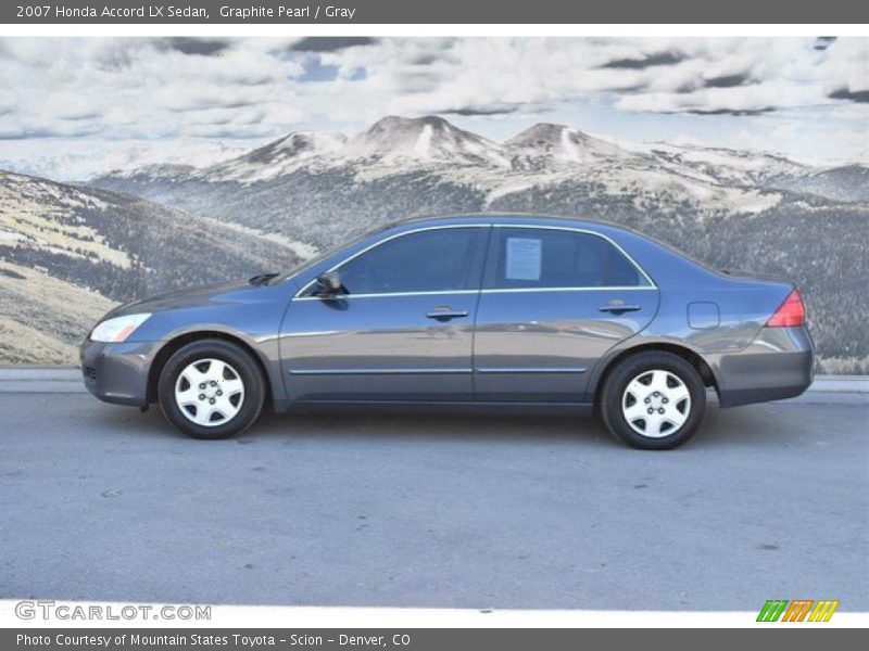 Graphite Pearl / Gray 2007 Honda Accord LX Sedan