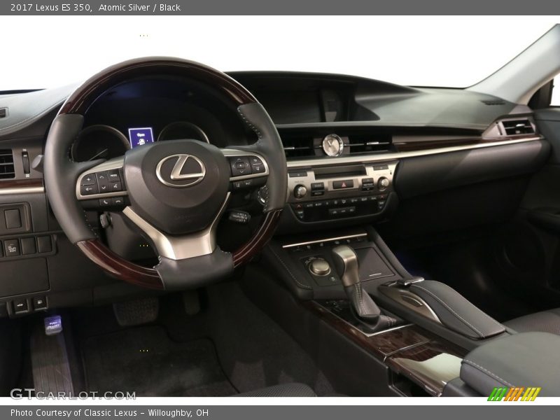 Atomic Silver / Black 2017 Lexus ES 350