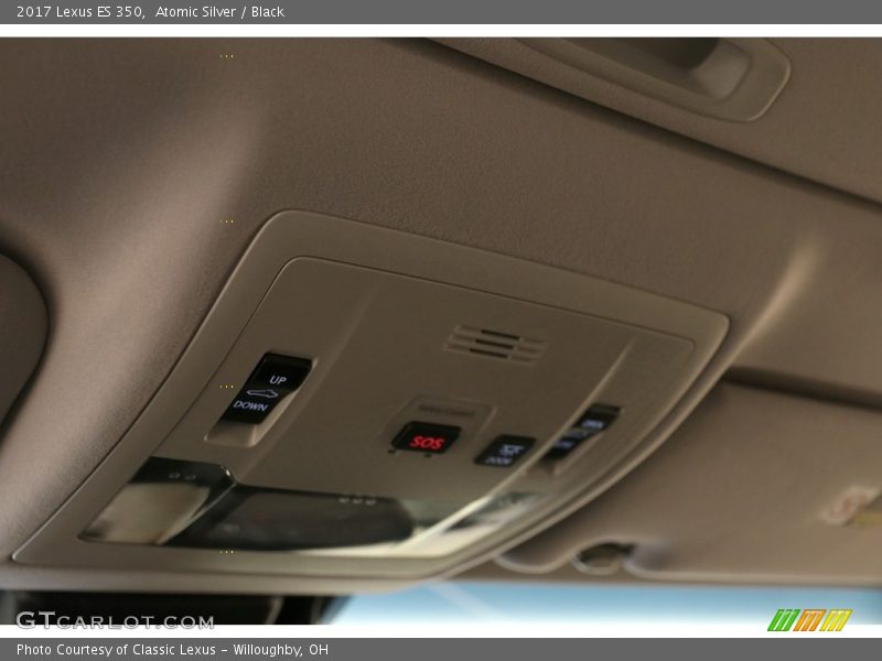 Atomic Silver / Black 2017 Lexus ES 350