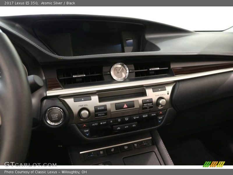 Atomic Silver / Black 2017 Lexus ES 350