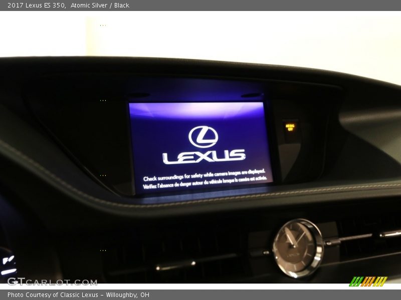 Atomic Silver / Black 2017 Lexus ES 350