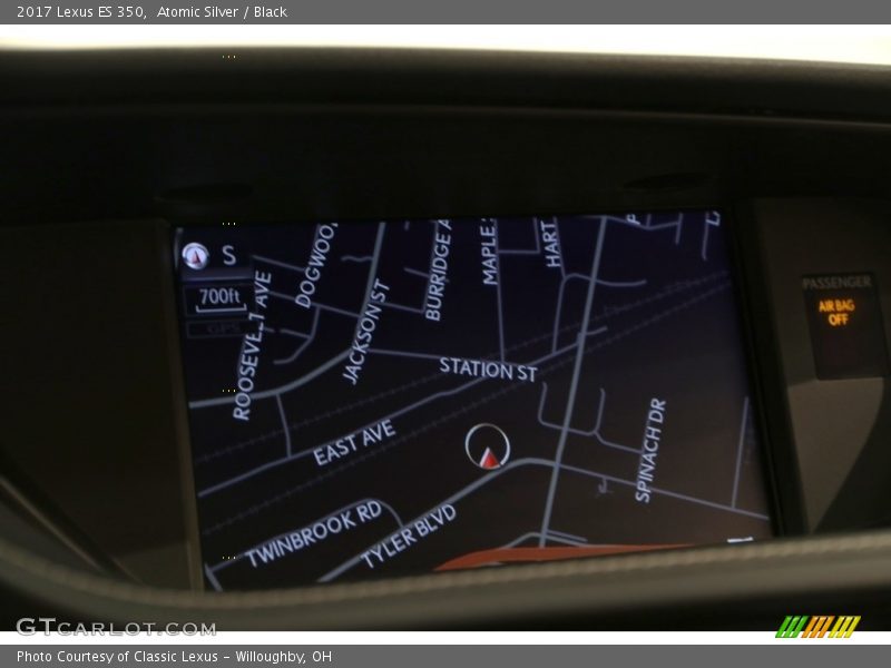 Atomic Silver / Black 2017 Lexus ES 350