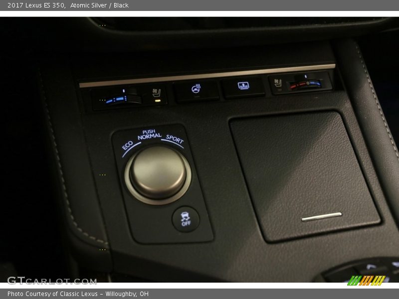 Atomic Silver / Black 2017 Lexus ES 350