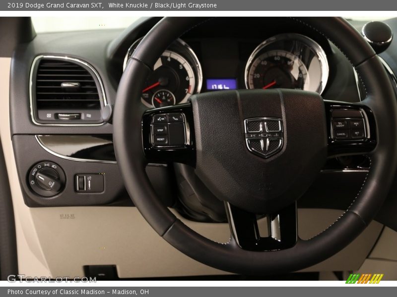 White Knuckle / Black/Light Graystone 2019 Dodge Grand Caravan SXT