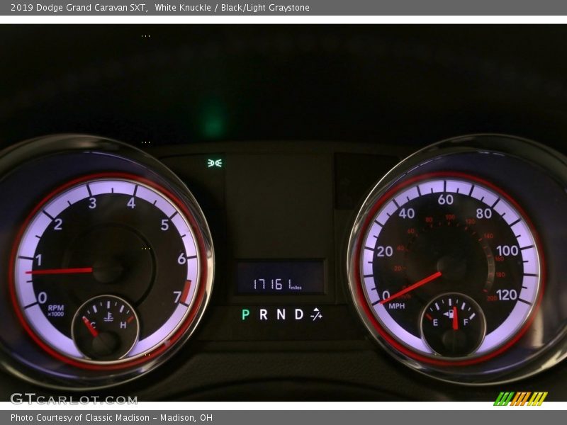 White Knuckle / Black/Light Graystone 2019 Dodge Grand Caravan SXT