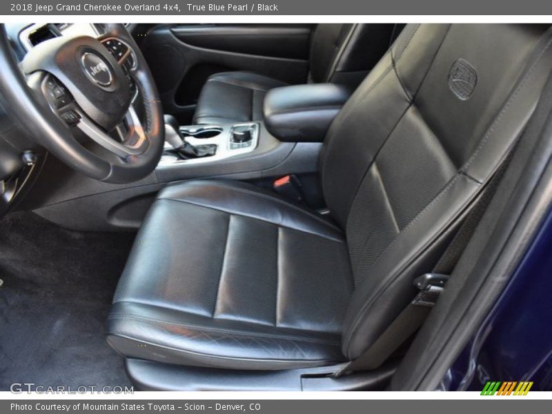 True Blue Pearl / Black 2018 Jeep Grand Cherokee Overland 4x4