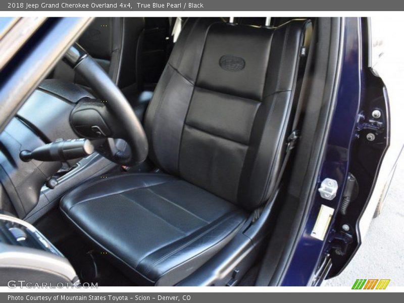 True Blue Pearl / Black 2018 Jeep Grand Cherokee Overland 4x4